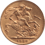 1928 GOLD SOVEREIGN ( EF ) PETORIA MINT - Sovereign - Cambridgeshire Coins
