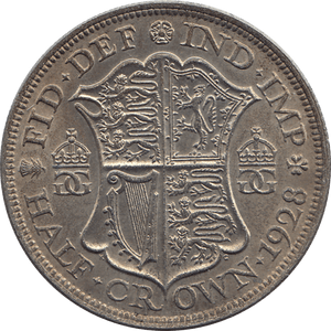 1928 HALFCROWN ( AUNC ) 4 - Halfcrown - Cambridgeshire Coins