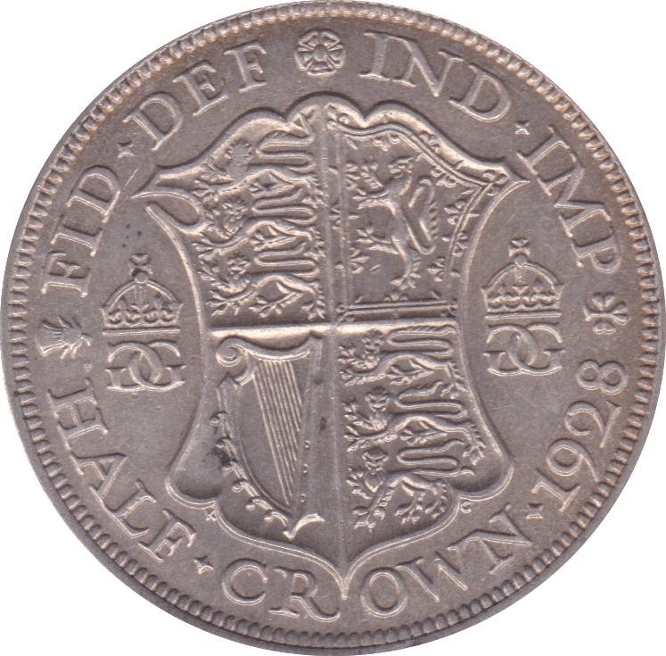 1928 HALFCROWN ( AUNC ) B - Halfcrown - Cambridgeshire Coins