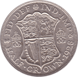 1928 HALFCROWN ( AUNC ) C - Halfcrown - Cambridgeshire Coins