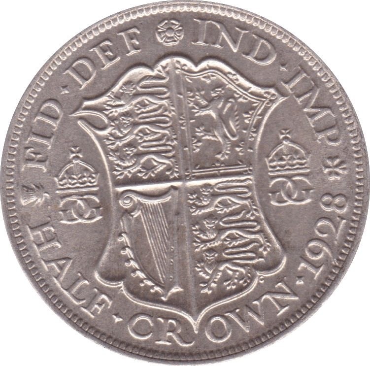 1928 HALFCROWN ( AUNC ) C - Halfcrown - Cambridgeshire Coins