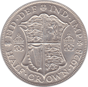1928 HALFCROWN ( EF ) B - Halfcrown - Cambridgeshire Coins
