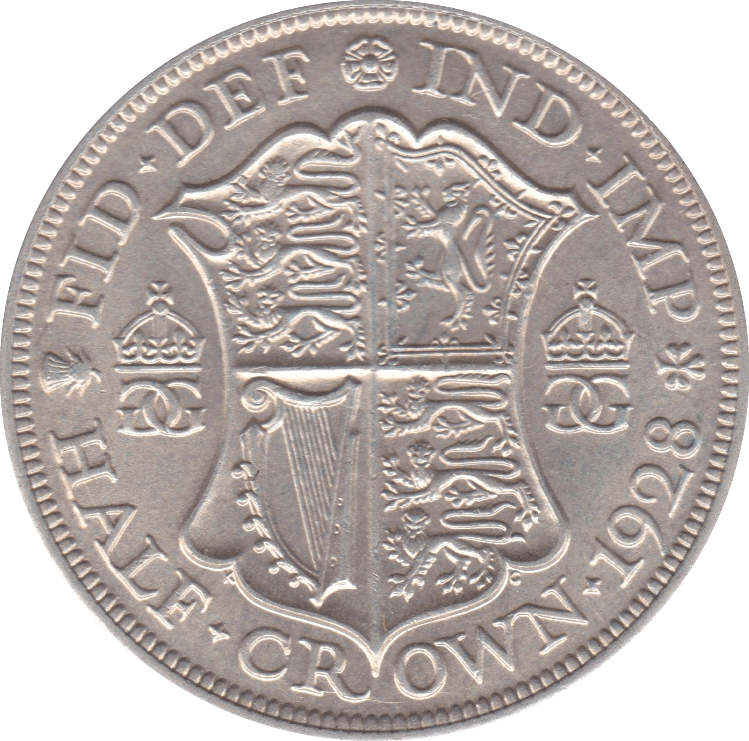 1928 HALFCROWN ( EF ) B - Halfcrown - Cambridgeshire Coins
