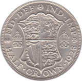 1928 HALFCROWN ( EF ) B - Halfcrown - Cambridgeshire Coins