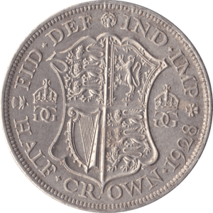 1928 HALFCROWN ( EF ) D - Halfcrown - Cambridgeshire Coins