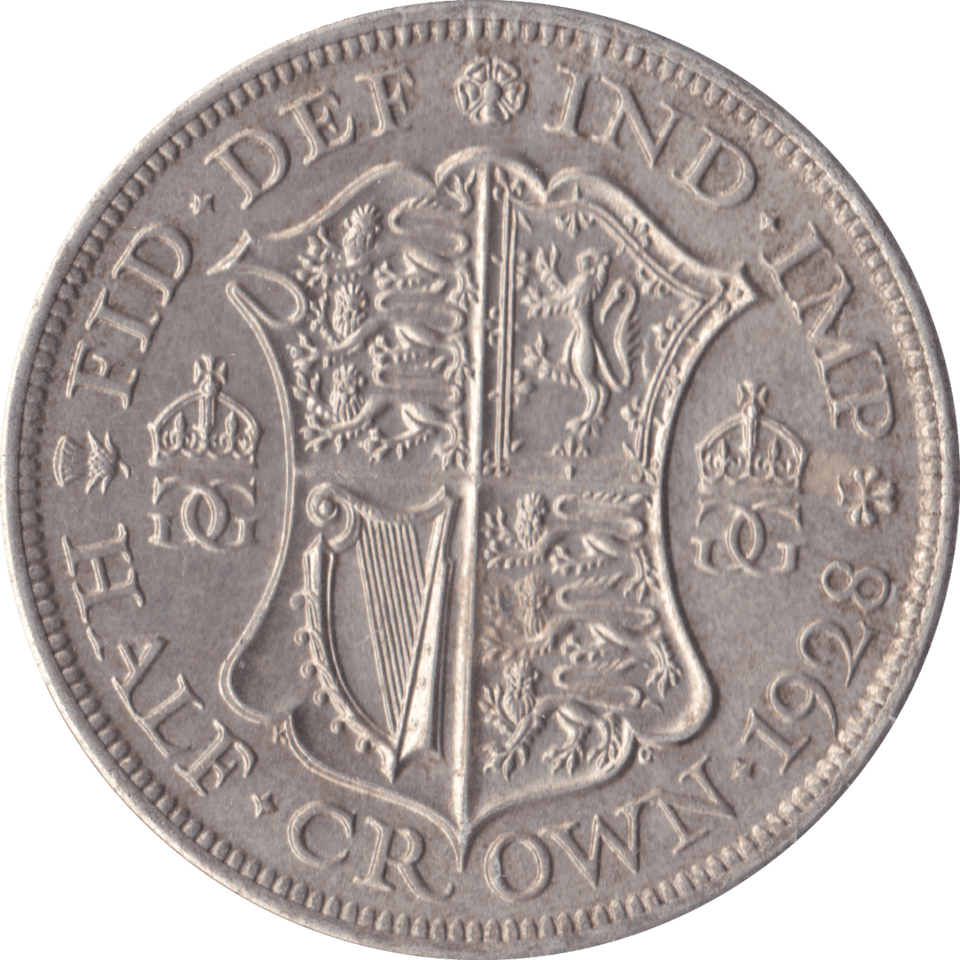 1928 HALFCROWN ( EF ) D - Halfcrown - Cambridgeshire Coins