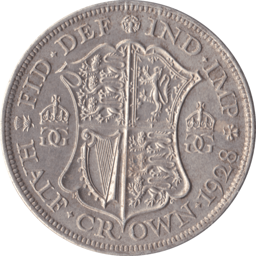 1928 HALFCROWN ( EF ) D - Halfcrown - Cambridgeshire Coins