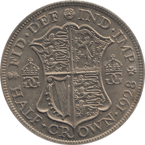 1928 HALFCROWN ( EF ) E - Halfcrown - Cambridgeshire Coins