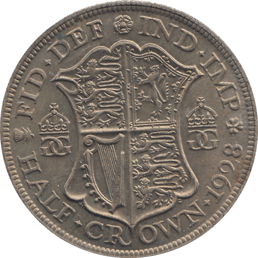 1928 HALFCROWN ( EF ) E - Halfcrown - Cambridgeshire Coins