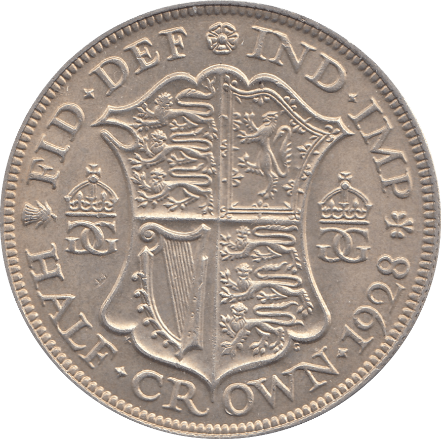 1928 HALFCROWN ( EF ) F - Halfcrown - Cambridgeshire Coins