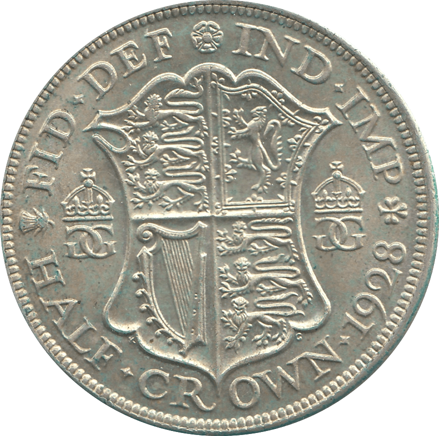 1928 HALFCROWN ( EF ) G - Halfcrown - Cambridgeshire Coins