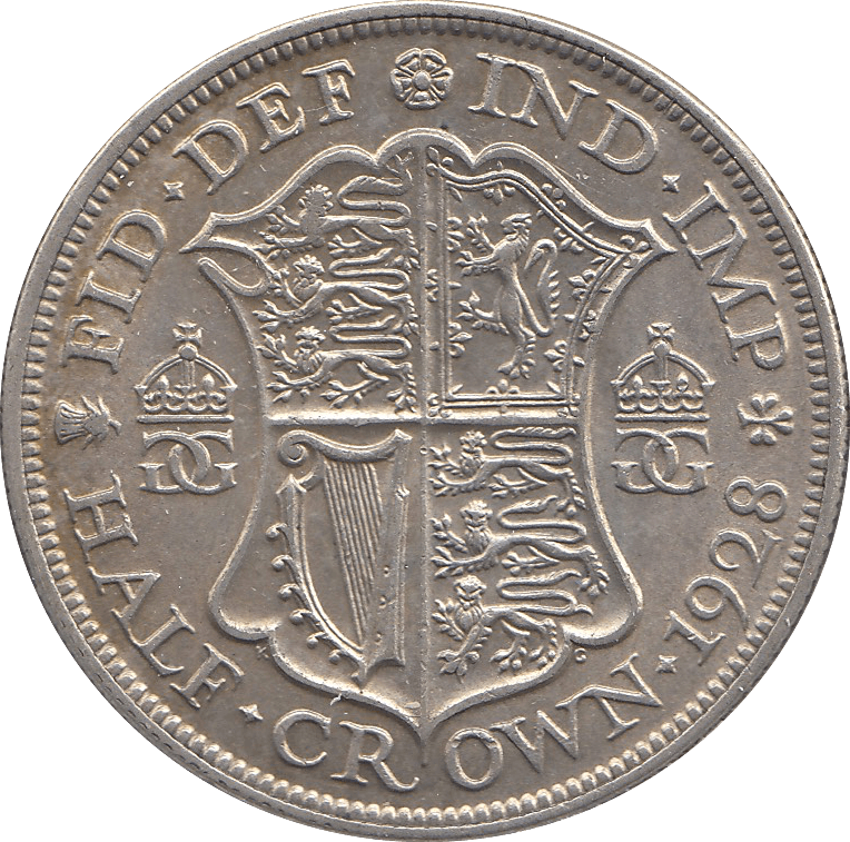 1928 HALFCROWN ( EF ) H - Halfcrown - Cambridgeshire Coins