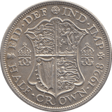 1928 HALFCROWN ( EF ) H - Halfcrown - Cambridgeshire Coins