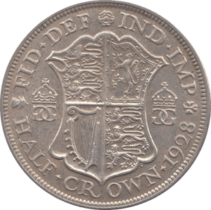 1928 HALFCROWN ( GVF ) 18 - HALFCROWN - Cambridgeshire Coins