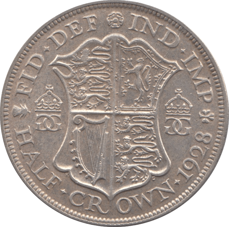 1928 HALFCROWN ( GVF ) 18 - HALFCROWN - Cambridgeshire Coins