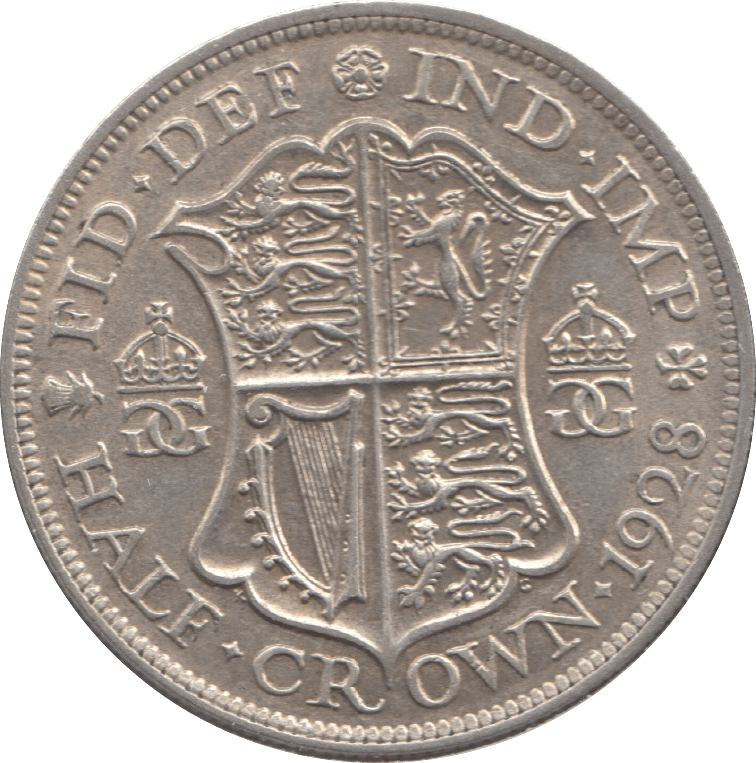1928 HALFCROWN ( GVF ) 7 - Halfcrown - Cambridgeshire Coins