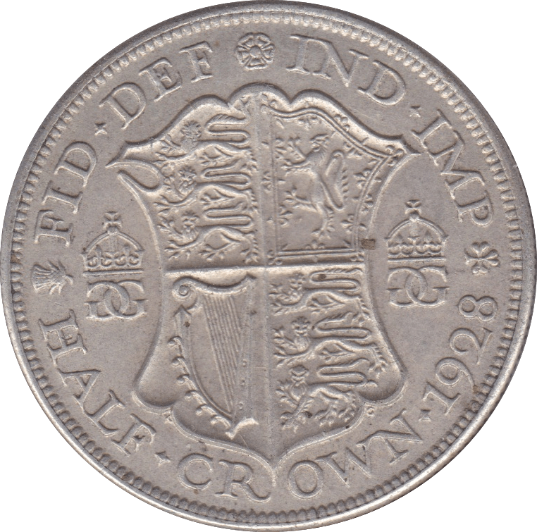 1928 HALFCROWN ( GVF ) A - Halfcrown - Cambridgeshire Coins
