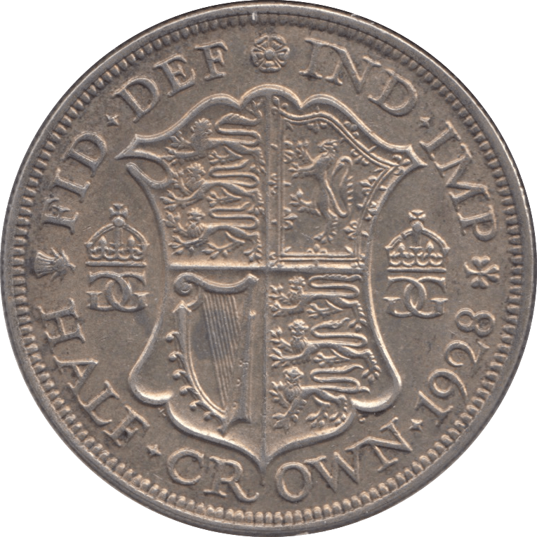 1928 HALFCROWN ( GVF ) - Halfcrown - Cambridgeshire Coins