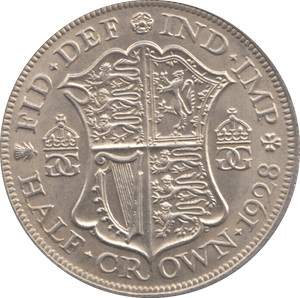 1928 HALFCROWN ( UNC ) 3 - Halfcrown - Cambridgeshire Coins
