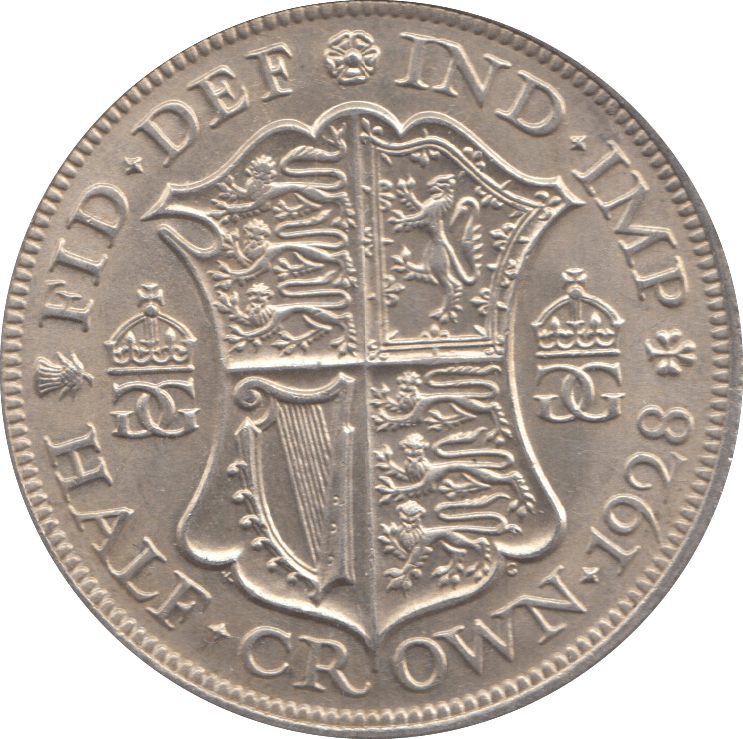 1928 HALFCROWN ( UNC ) 3 - Halfcrown - Cambridgeshire Coins