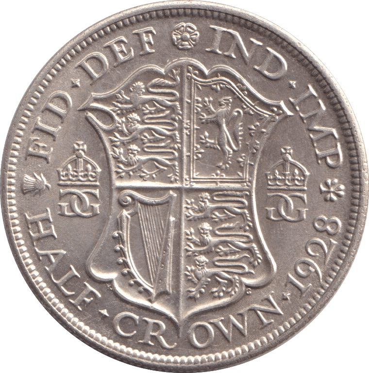 1928 HALFCROWN ( UNC ) - HALFCROWN - Cambridgeshire Coins