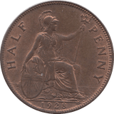 1928 HALFPENNY ( AUNC ) - Halfpenny - Cambridgeshire Coins
