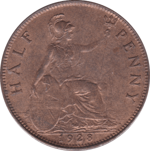 1928 HALFPENNY ( UNC ) B - Halfpenny - Cambridgeshire Coins
