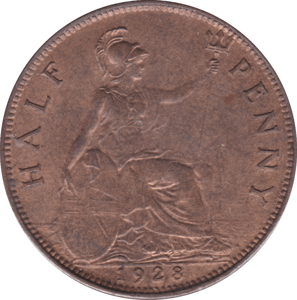 1928 HALFPENNY ( UNC ) B - Halfpenny - Cambridgeshire Coins