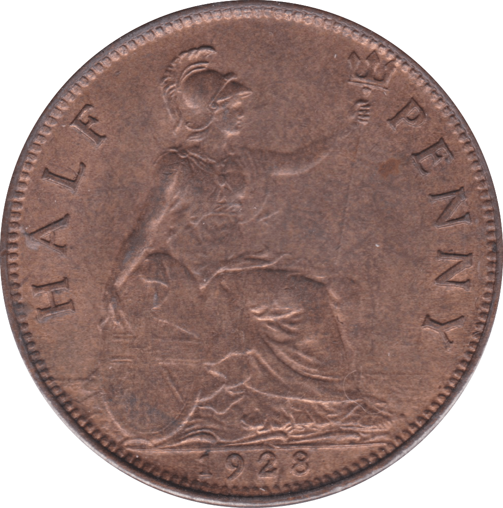 1928 HALFPENNY ( UNC ) B - Halfpenny - Cambridgeshire Coins
