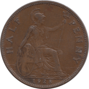 1928 HALFPENNY ( VF ) - HALFPENNY - Cambridgeshire Coins