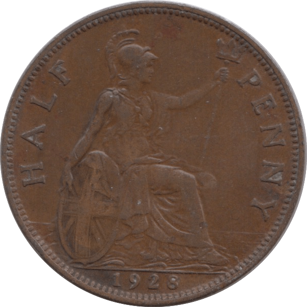 1928 HALFPENNY ( VF ) - HALFPENNY - Cambridgeshire Coins