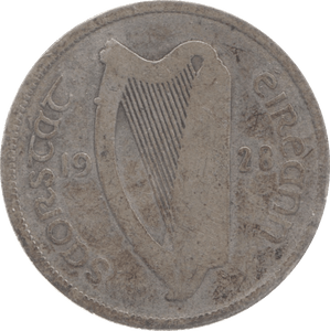 1928 IRELAND SILVER FLORIN - SILVER WORLD COINS - Cambridgeshire Coins