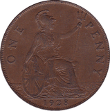 1928 PENNY ( EF ) - Penny - Cambridgeshire Coins