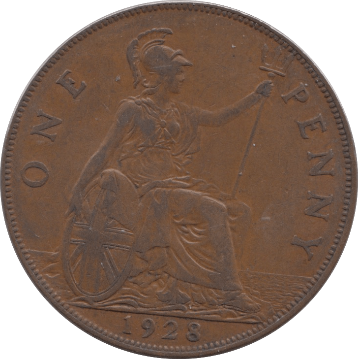 1928 PENNY ( GVF ) 2 - Penny - Cambridgeshire Coins