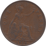 1928 PENNY ( GVF ) - Penny - Cambridgeshire Coins