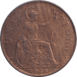 1928 PENNY ( UNC ) - Penny - Cambridgeshire Coins
