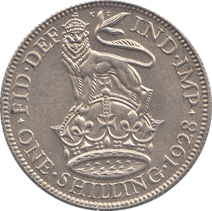 1928 SHILLING ( AUNC ) C - Shilling - Cambridgeshire Coins