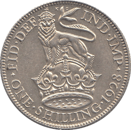 1928 SHILLING ( AUNC ) C - Shilling - Cambridgeshire Coins