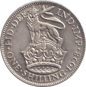 1928 SHILLING ( AUNC ) - Shilling - Cambridgeshire Coins