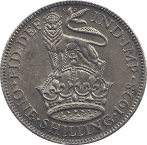 1928 SHILLING ( UNC ) B - Shilling - Cambridgeshire Coins
