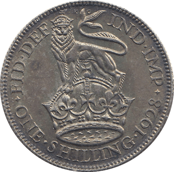 1928 SHILLING ( UNC ) B - Shilling - Cambridgeshire Coins