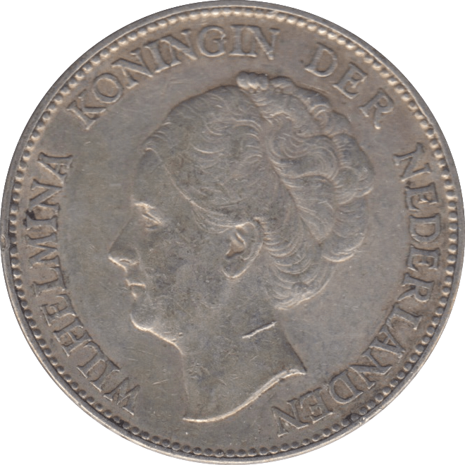 1928 SILVER 1 GULDEN NETHERLANDS - SILVER WORLD COINS - Cambridgeshire Coins