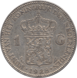 1928 SILVER 1 GULDEN NETHERLANDS - SILVER WORLD COINS - Cambridgeshire Coins