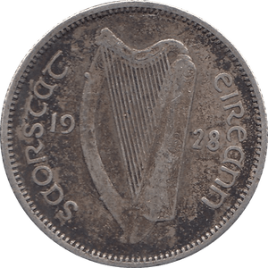 1928 SILVER SHILLING IRELAND REF H69 - SILVER WORLD COINS - Cambridgeshire Coins