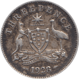 1928 SILVER THREEPENCE AUSTRALIA REF H112 - SILVER WORLD COINS - Cambridgeshire Coins