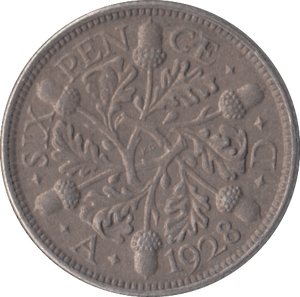 1928 SIXPENCE ( AUNC ) - Sixpence - Cambridgeshire Coins