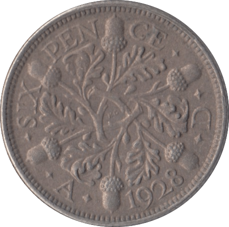1928 SIXPENCE ( AUNC ) - Sixpence - Cambridgeshire Coins