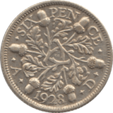1928 SIXPENCE ( EF ) 1 - Sixpence - Cambridgeshire Coins