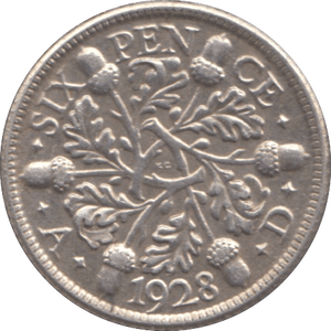 1928 SIXPENCE ( EF ) - Sixpence - Cambridgeshire Coins