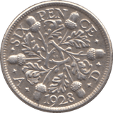 1928 SIXPENCE ( EF ) - Sixpence - Cambridgeshire Coins